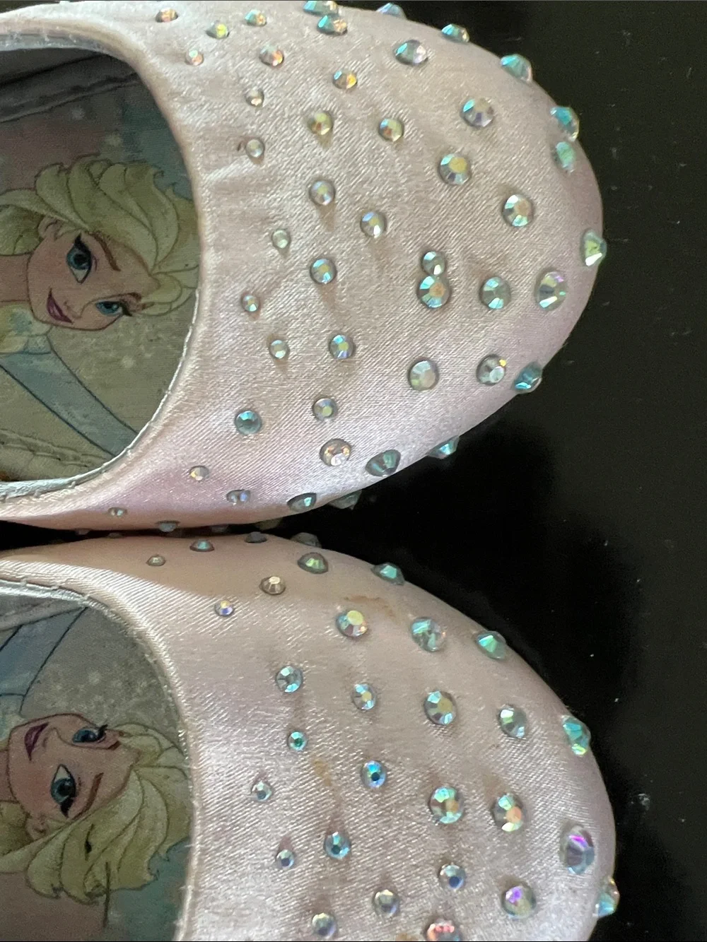 Disney Pink Jeweled Elsa Mary Jane Dress Shoes